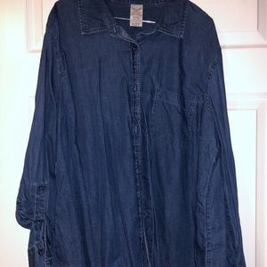 Denim Button-Up